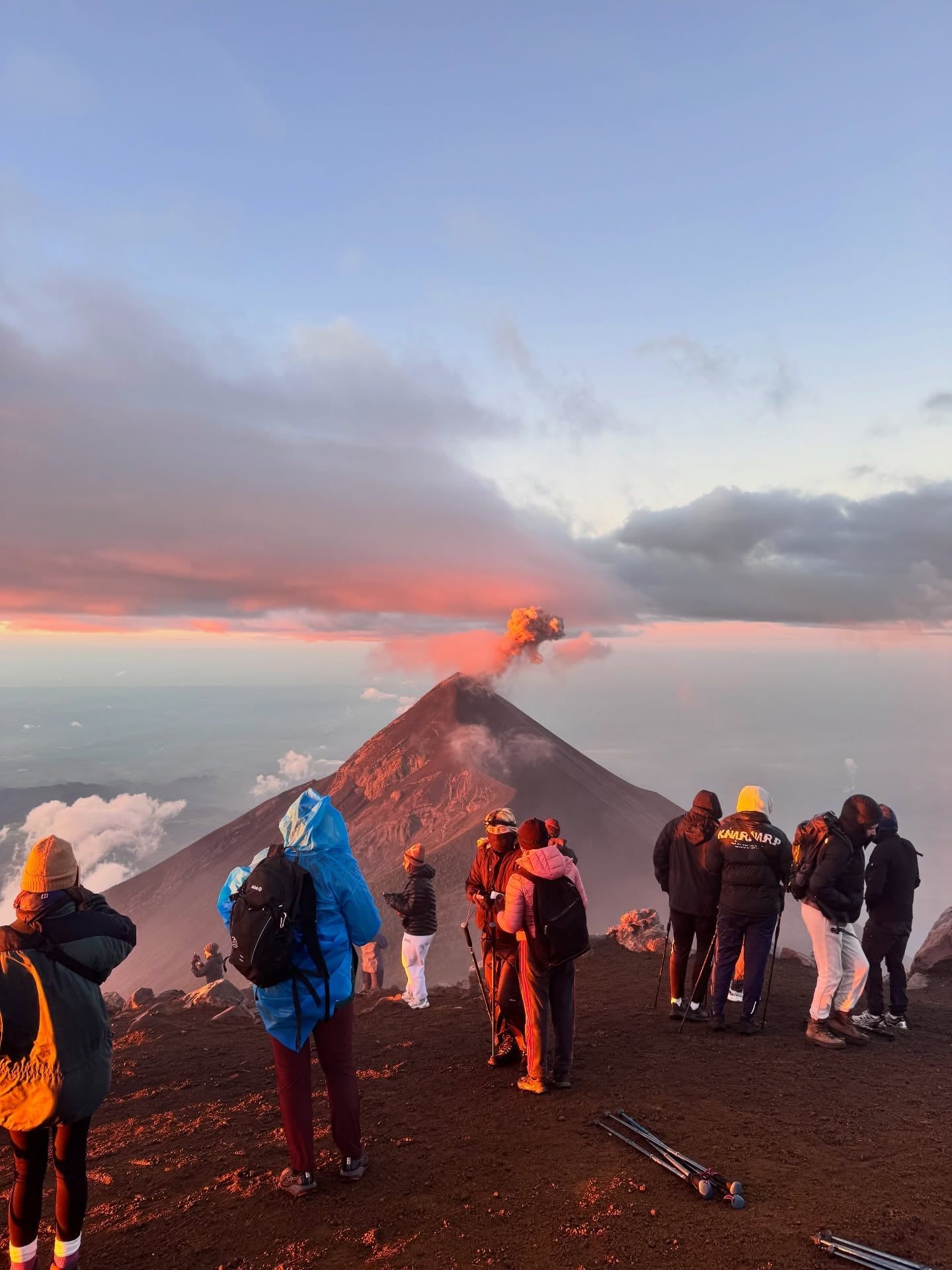 Besucherfoto einer Vulkan Acatenango Tour